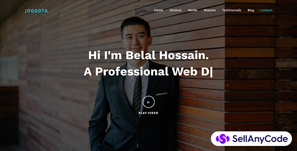 Joggota Personal Portfolio HTML Template