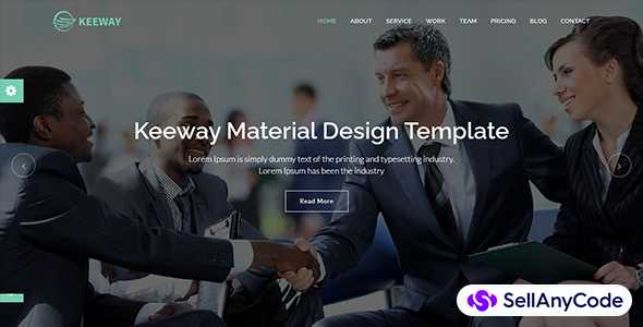 Keeway Material Design Agency HTML Template