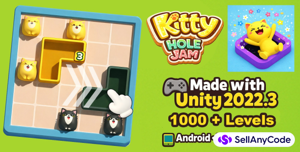 Kitty Hole Jam 1000 Levels Unity Source Code