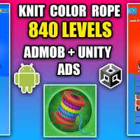 Knit Color Rope Sort Jam Puzzle Unity Source Code