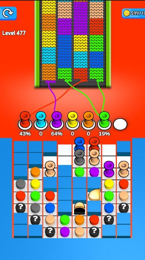 Knit Color Rope Sort Jam Puzzle Unity Source Code