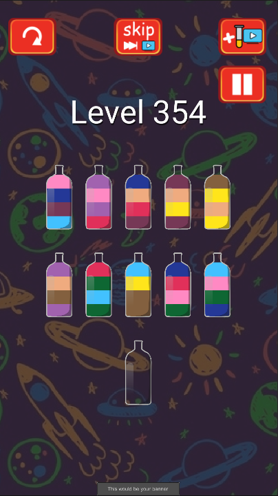 Liquid sort ,water sort puzzle, (complete unity Game +unity ads)