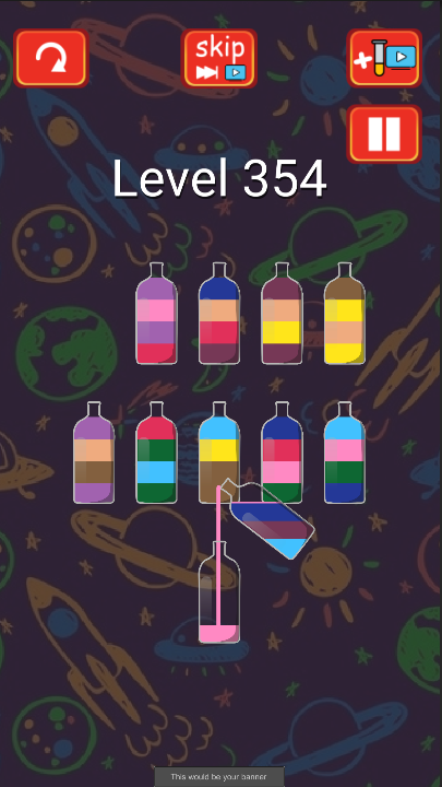 Liquid sort ,water sort puzzle, (complete unity Game +unity ads)