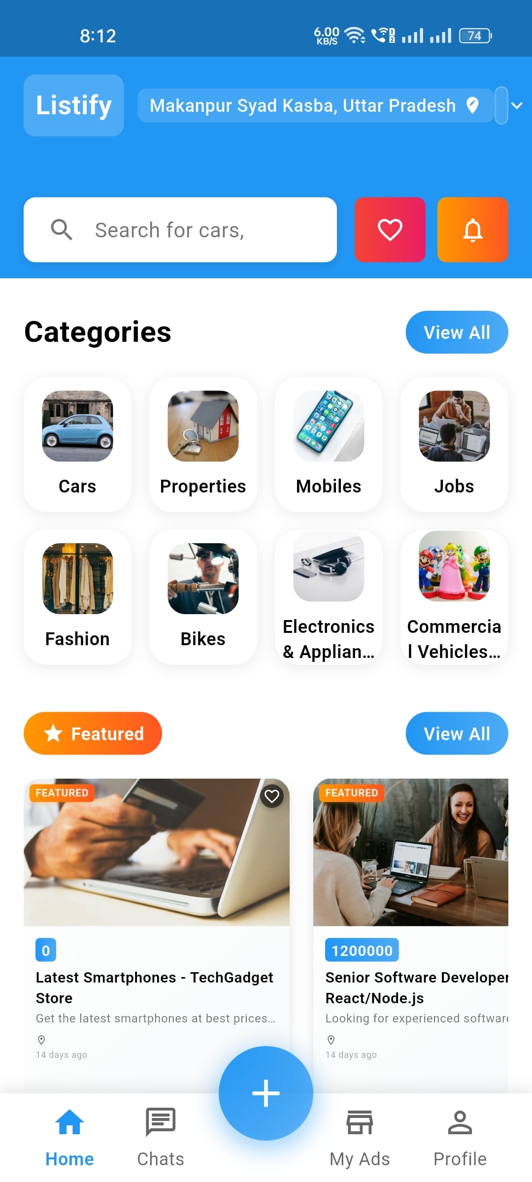 Listify: Classified Ads Platform
