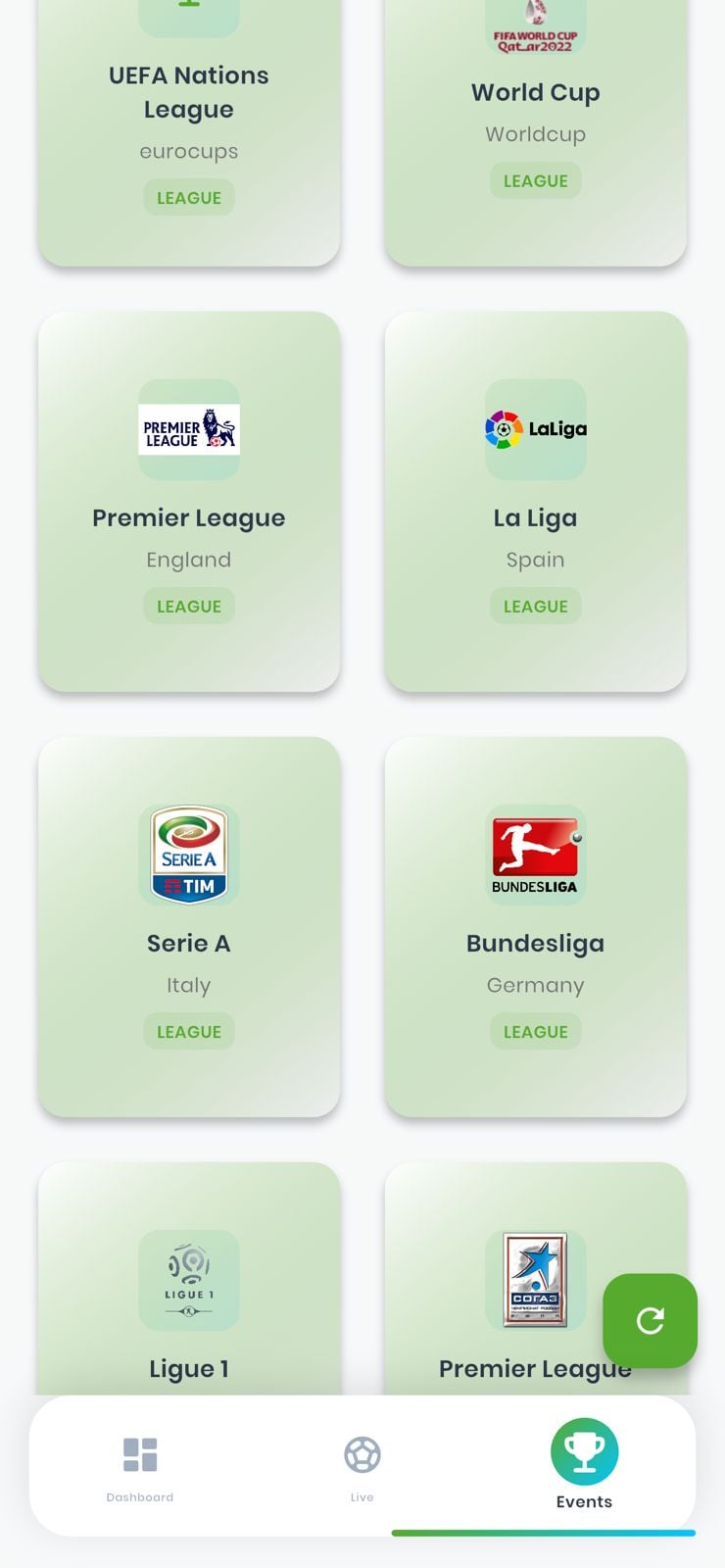 Live Football Scores & Match Tracker Flutter App