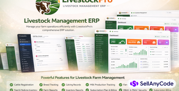 LivestockPro ERP Livestock Farm Management System
