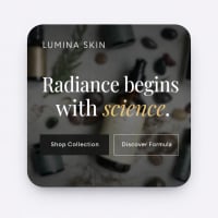 Lumina Skin Premium Skincare Brand Landing Page