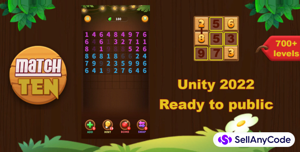 Match Ten Puzzle - Unity Template