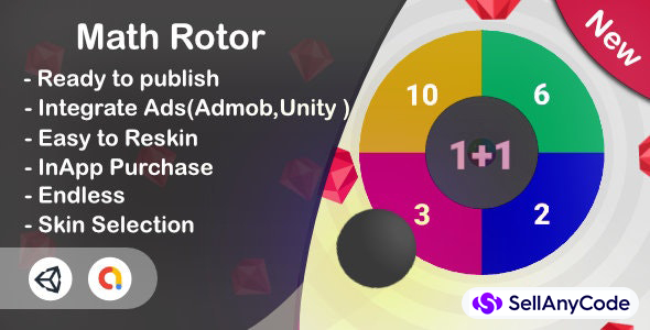 Math Rotor 3D - Educational Game (Unity Complete+Admob+iOS+Android)