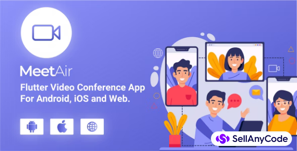 MeetAir - iOS and Android Video Conference App for Live Class, Meeting, Webinar, Online Training