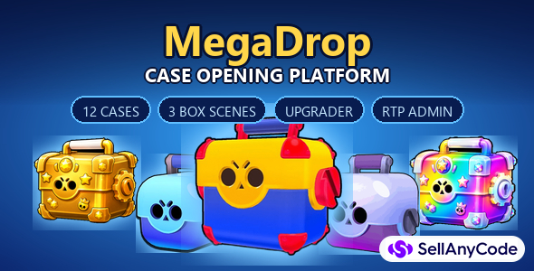 MegaDrop - Case Opening Platform with Telegram Bot and RTP Admin Panel