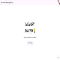 Memory Matrix - Brain Training Challenge