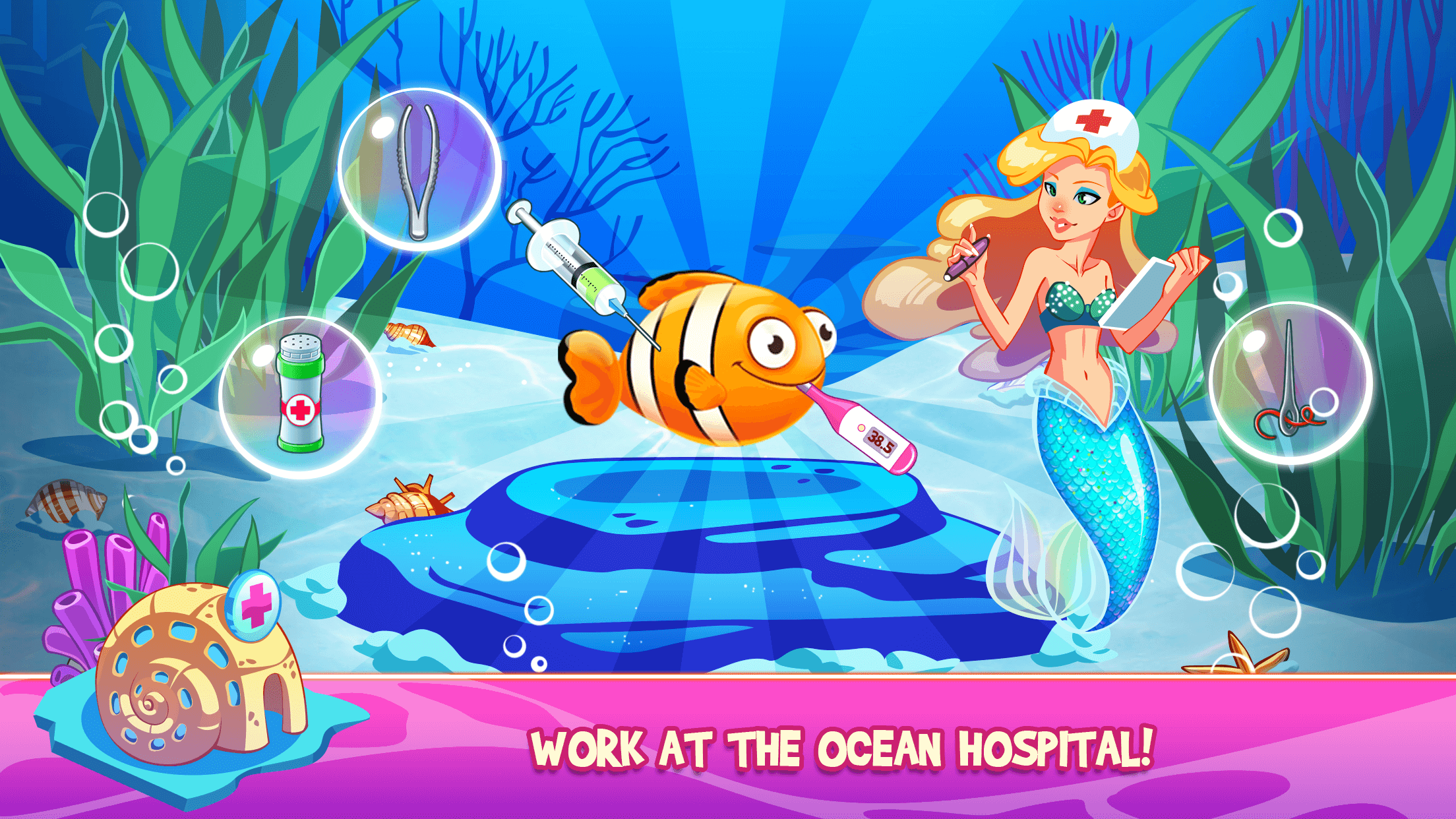 Mermaid Princess Underwater Games