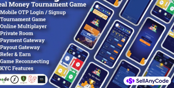 Ludo Magic v2 Tournament Real Money Earning Android App with admin setup
