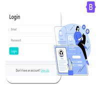 Modern Login Page Bootstrap Form