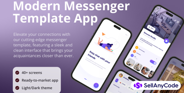 Modern Messenger App - Flutter Template App