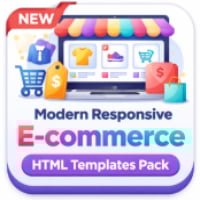 Modern Responsive E-commerce HTML Templates Pack