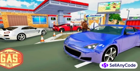 Modern Sports Car Wash : Gas Station 64 Bit Source Code