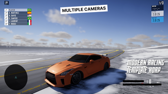 Modern racing game template for unity project