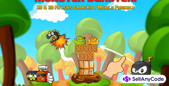 Monster Blaster! 2D & 3D Physics Game Kit