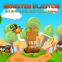 Monster Blaster! 2D & 3D Physics Game Kit