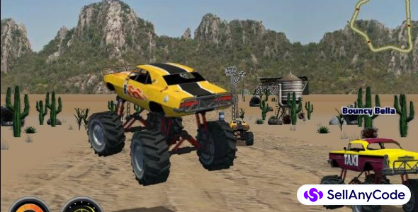 Monster Truck Race : Mad 4X4 Wheel Monster Race 64 Bit Source Code