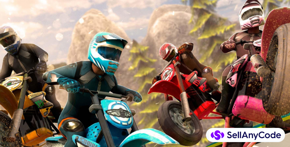 Moto Bike Mini Race Game - Unity Source Code