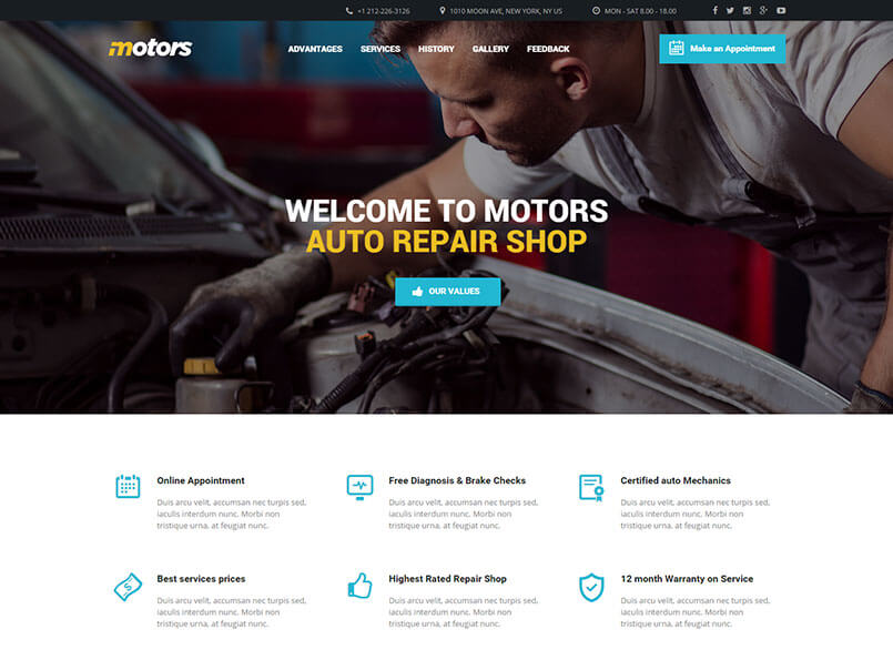Motors - Car Dealer, Rental & Listing WordPress theme