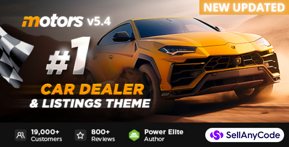 Motors New Version v5.4 - Automotive, Cars, Vehicle, Boat Dealership