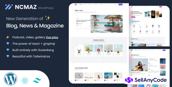 Ncmaz - Blog Magazine WordPress Theme