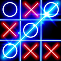 Neon Tic Tac Toe Game