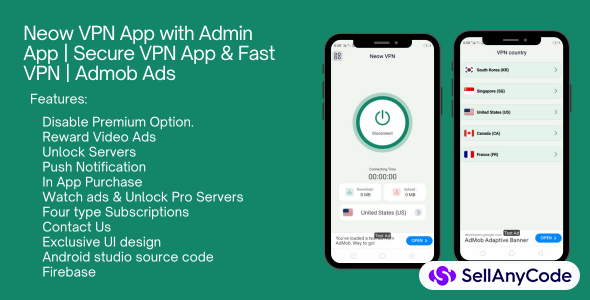 Neow VPN App With Admin App | Secure VPN App & Fast VPN