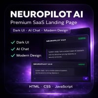 NeuroPilot Premium AI SaaS Landing Page (Dark UI + Interactive Chat + Fully Responsive)