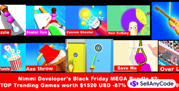 Nimmi Developer’s Black Friday MEGA Bundle #2: 10 Trending Games