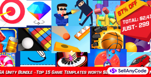 Nimmi Developer’s MEGA Unity Bundle –Top 15 Game Templates