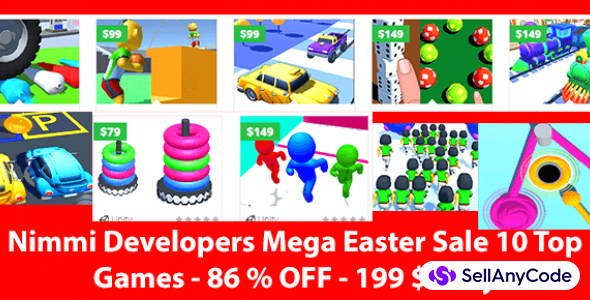 Nimmi Developers Mega Easter Unity Bundle: Top 10 Games