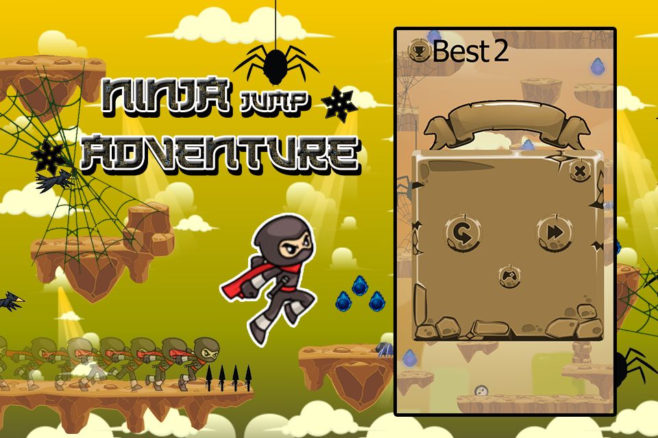 Ninja Jump Adventure 64 bit - Android IOS With Admob
