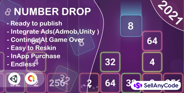 Number Drop(Unity Game+Admob+iOS+Android)