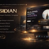OBSIDIAN Luxury Developer Portfolio Template