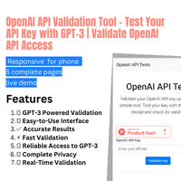 OpenAI API Validation Tool - Test Your API Key with GPT-3 | Validate OpenAI API Access