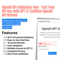 OpenAI API Validation Tool - Test Your API Key with GPT-3 | Validate OpenAI API Access