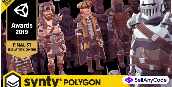 POLYGON Modular Fantasy Hero Characters - Low Poly 3D Art by Synty