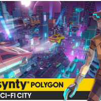 POLYGON Sci-Fi City - Low Poly 3D Art By Synty