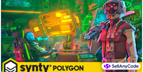 POLYGON Sci-Fi Cyber City - Low Poly 3D Art by Synty