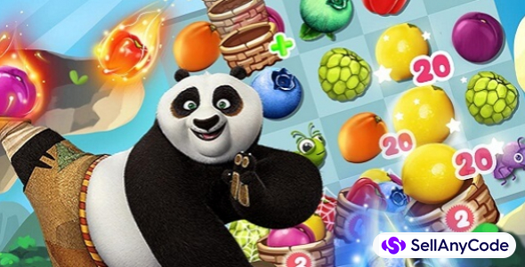 Panda & Fruit Farm – Match 3 Complete Game