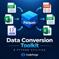 Parquet Conversion CSV, Excel, JSON & JSONL