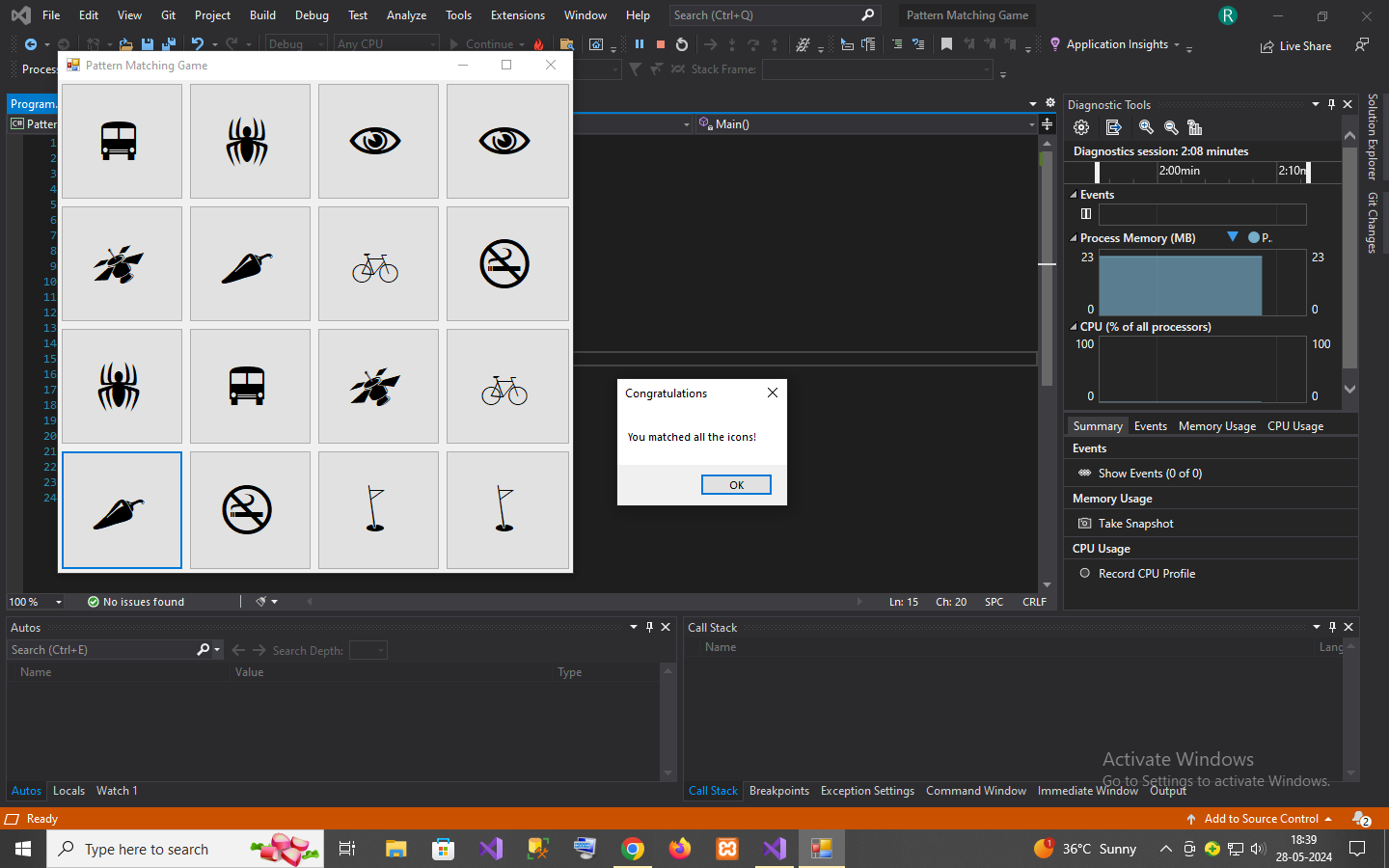 Pattern Matching Game In C Source Code SellAnyCode