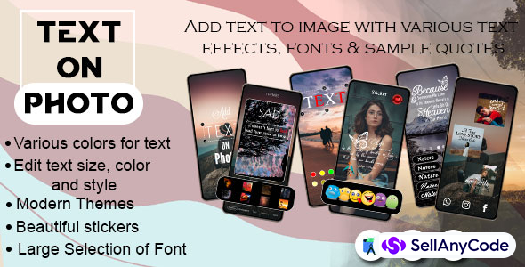 Photo Text Editor - Text On Photo - Image Editor - Add Text Text on Photo Editor & Photo Text Editor - Text Photo Maker App for Instagram