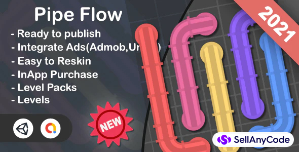 Pipe Flow(Unity Game+Admob+iOS+Android)