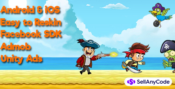 Pirate Run Away Unity Source Code